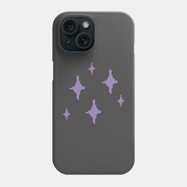 Purple Sparkles Pixel Art Phone Case by christinegames