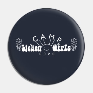 Camp Lichen Girls white print Pin