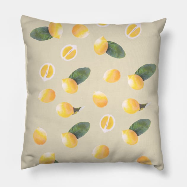 Lemons! Pillow by groovyraffraff