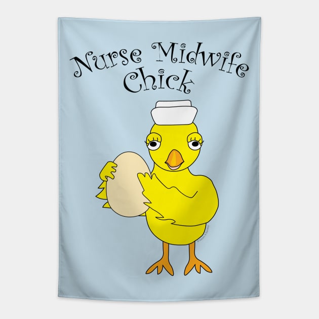 Nurse Midwife Chick Tapestry by Barthol Graphics