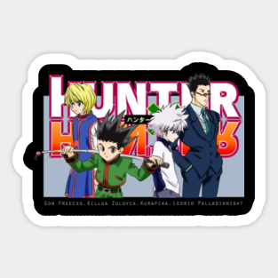 Hunter X Hunter Stickers Teepublic