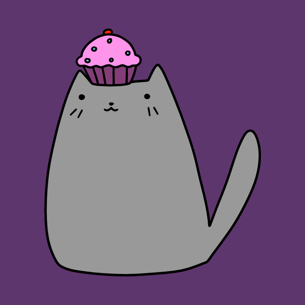 Cupcake Gray Kitty by saradaboru