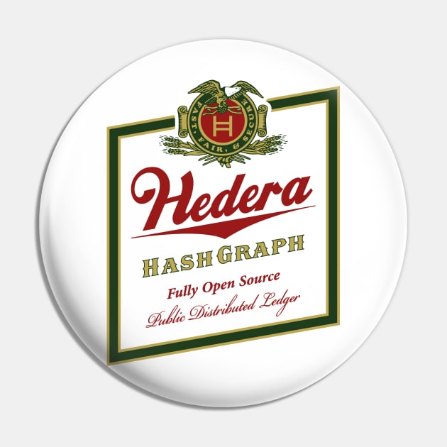 Hedera Beer Label Pin by jeffsmoll