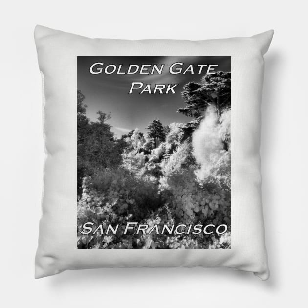 Strybing Arboretum, Golden Gate Park, San Francisco Pillow by rodneyj46