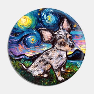 Merle Teacup Chihuahua Night Pin