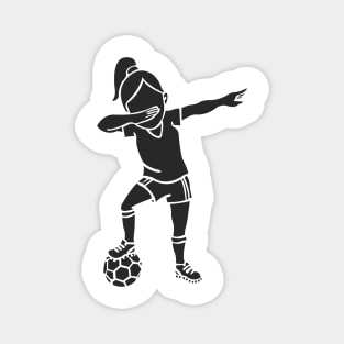 'Dabbing Soccer Girl' Awesome Balls Gift Magnet