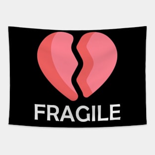 Fragile Heart 3D – White Tapestry