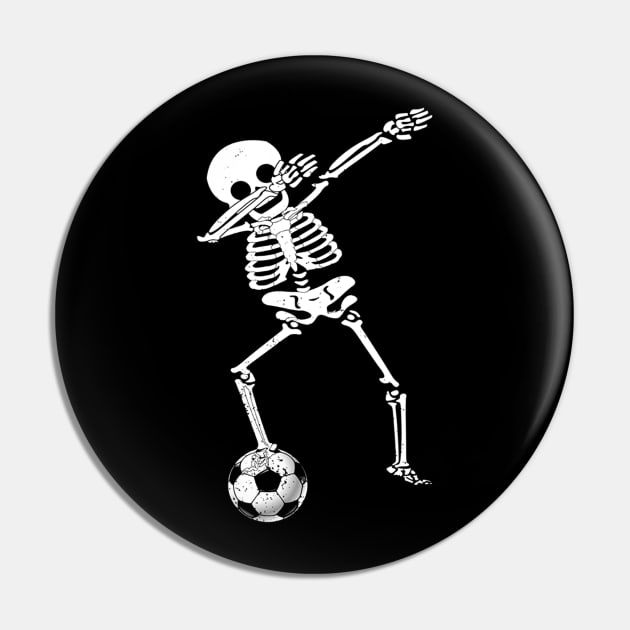 Halloween Dabbing Skeleton Soccer Pin by klausgaiser