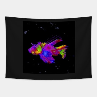 Abstract Lion Fish Tapestry