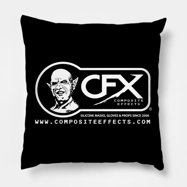 CFX Masks Logo - White Pillow by CFXMasks