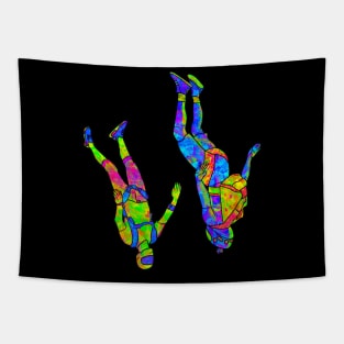 Psychedelic Skydivers Tapestry