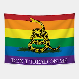 Rainbow Gadsden Flag Tapestry