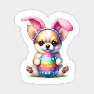 Easter Chihuahua Dog Magnet