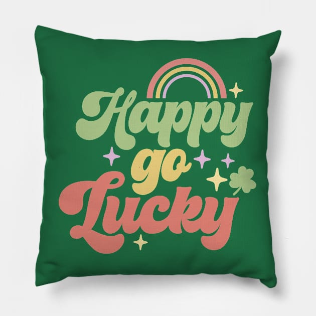 Happy Go Lucky Pillow by Unified by Design