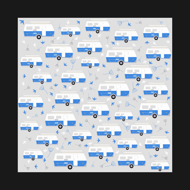 Ocean Drive Pattern Design by EribaArt