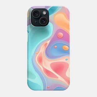 Abstract oil and water mix background Phone Case