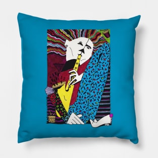 Jazz Man Bright Pillow