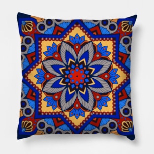 Colorful Artistic Mandala Pillow