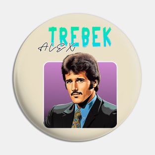 Alex Trebek --- Retro Vintage Aesthetic Pin