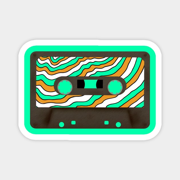 Vinatge cassette tape Magnet by Spindriftdesigns