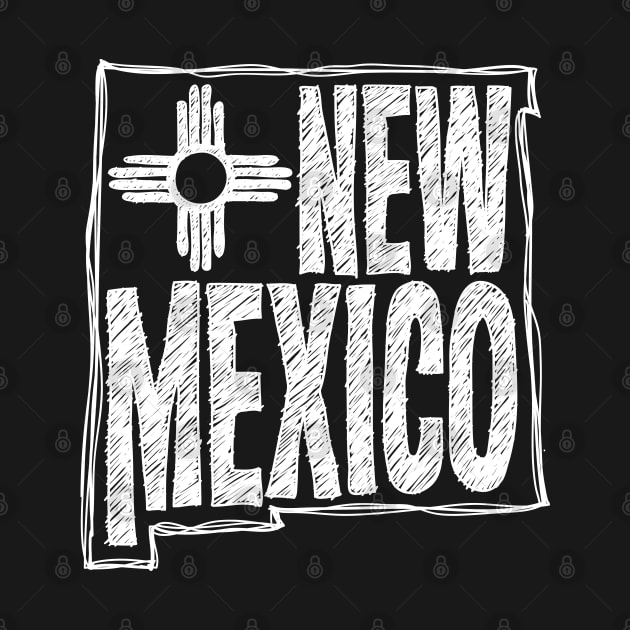 New Mexico (White Graphic) by thefunkysoul