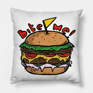 Yummy hamburger Pillow