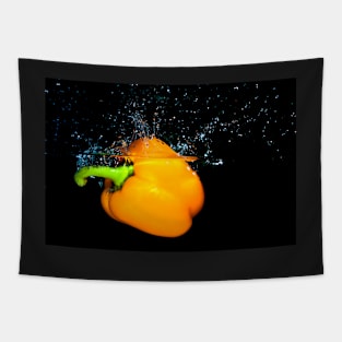 Yellow Pepper Splash 2 Tapestry