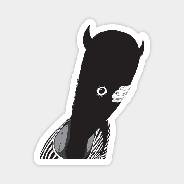 Calm Down Punpun Magnet by Vxolence