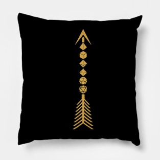 Ranger Dice Arrow Bronze Tabletop RPG Pillow