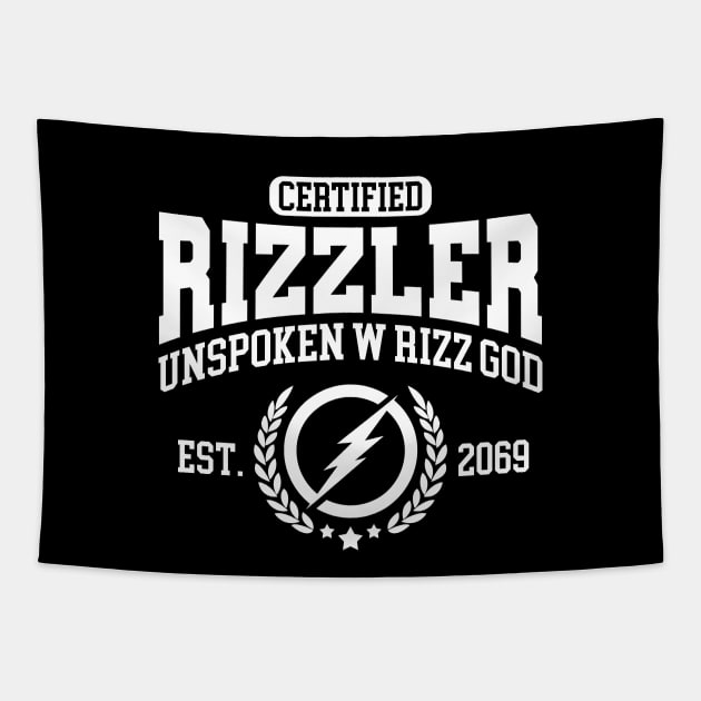 CERTIFIED RIZZLER Tapestry by Noureddine Ahmaymou 