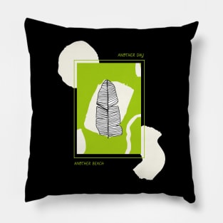 Summer Design- Another day, another beach Pillow