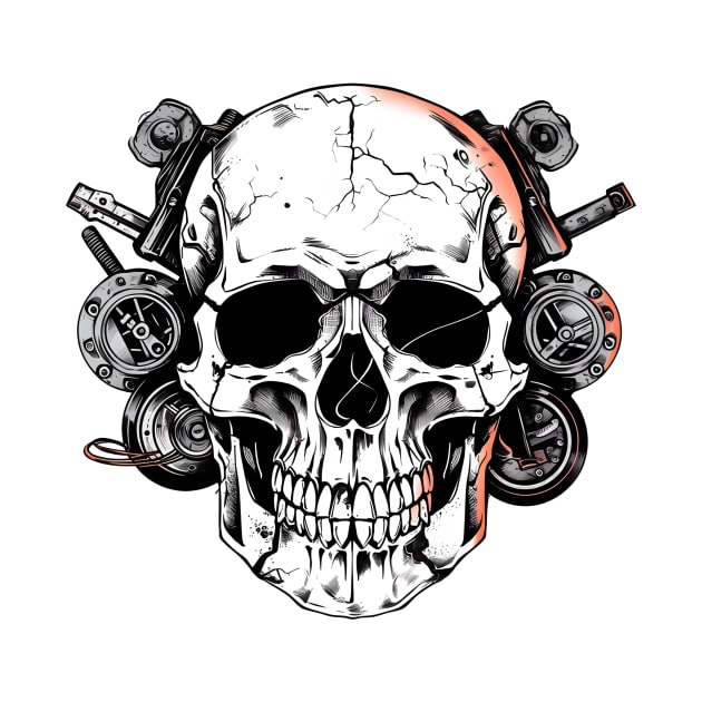 Garage Skull Design by ragil_studio