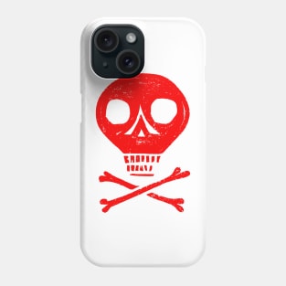 Red Skull and Cross Bones Phone Case