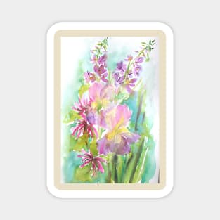 Summer Blush Watercolor Painting Magnet