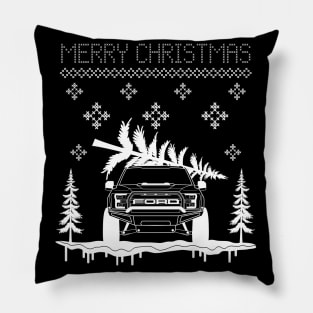 Raptor F150 Christmas Pillow