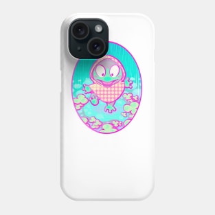 Frog playing in the rain Phone Case