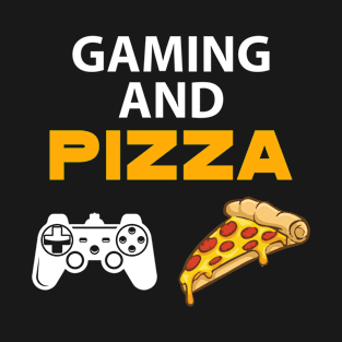 Gaming And Pizza Cool Gaming Christmas Gift T-Shirt