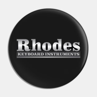 Rhodes electric piano logo. Pin