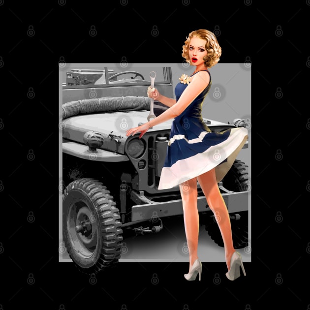 Pin-up Girls Classic Vehicle WW2 by Jose Luiz Filho