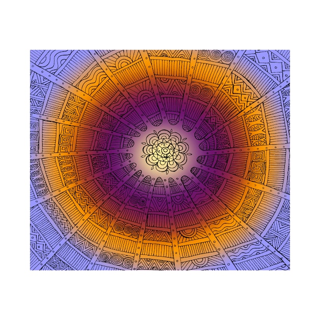 Tribal Circles - Mauve by susanchristophe