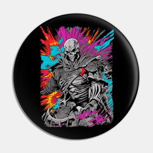 Evil skeleton warrior Pin