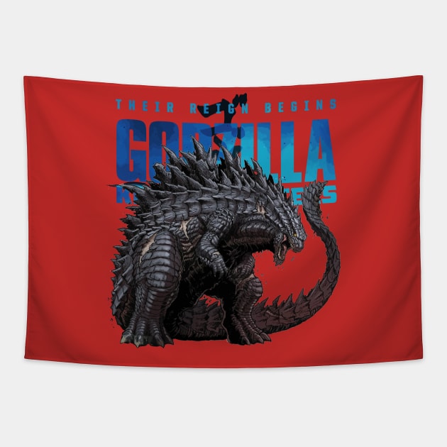 The Mighty Godzilla Tapestry by CinemaArt