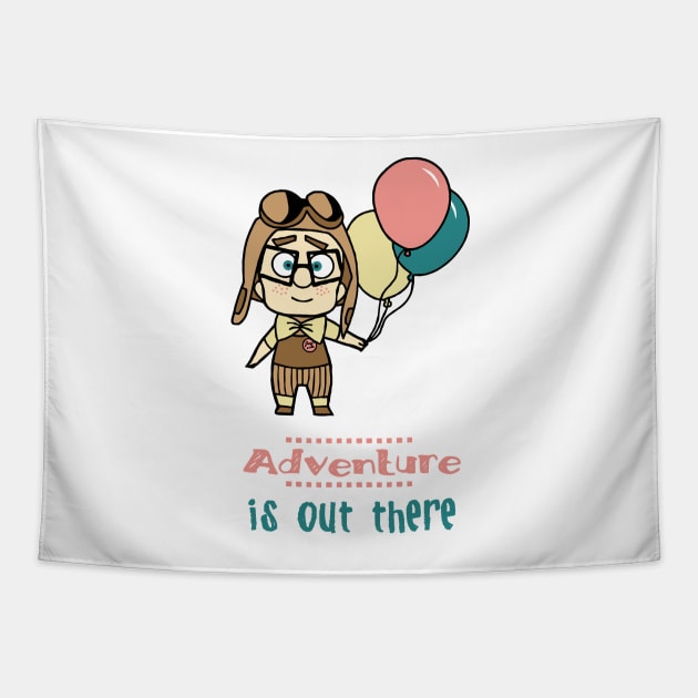 Adventure is out there Tapestry by maira_artwork