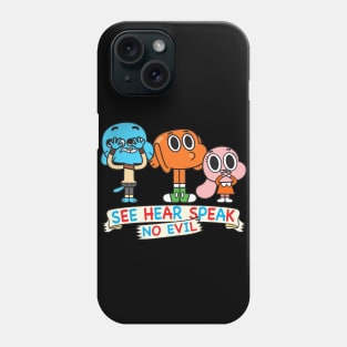 Gumball Darwin Anais No Evil Phone Case