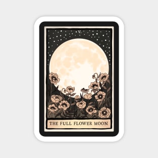 The Full Flower Moon Tarot Card Magnet