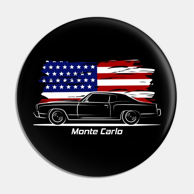 Drag Monte Carlo Art Pin by GoldenTuners