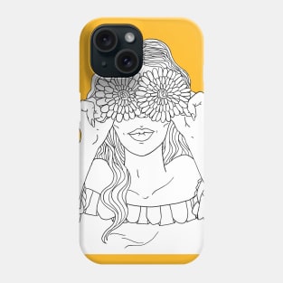 Cute Sunflower Babe Phone Case