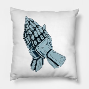 Praying robot hands Albrecht Durer Pillow