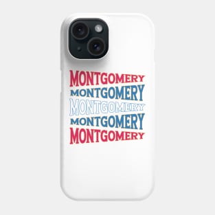 TEXT ART USA MONTGOMERY Phone Case