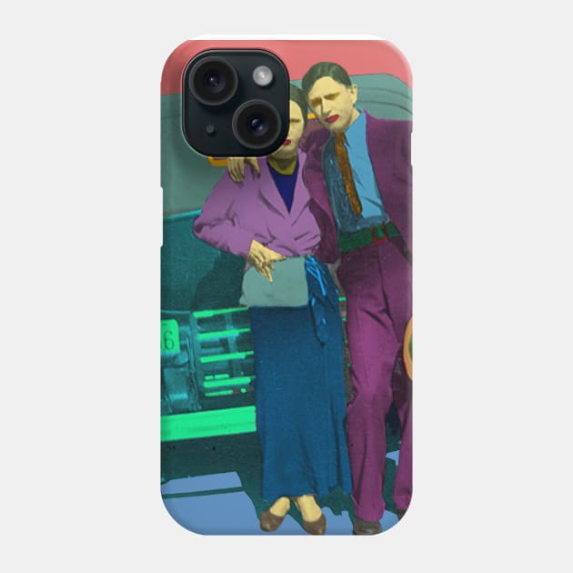 Bonnie and Clyde Pop Art Phone Case by icarusismartdesigns